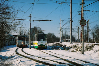 Снегопад привел к поломке пяти трамваев в Пятигорске
