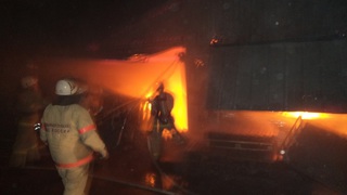 На рынке в поселке Горячеводском ликвидирован крупный пожар