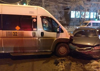 В Ставрополе в ДТП с маршруткой пострадали четыре человека