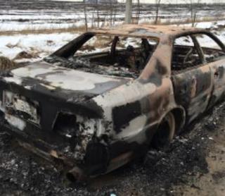 В Пятигорске в сожженном автомобиле нашли обгоревшее тело мужчины
