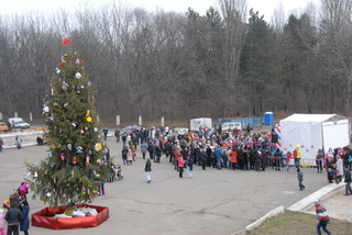 На Новопятигорском озере устроили "Новогодние забавы"
