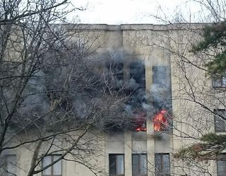 При пожаре в здании Думы Ставрополья пострадали два человека