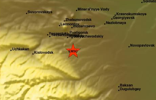 В Пятигорске с разницей в три часа произошло два землетрясения магнитудой 4 и 3,6 балла