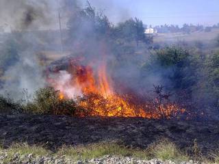 За три дня пожарные Ставрополья ликвидировали 150 ландшафтных пожаров